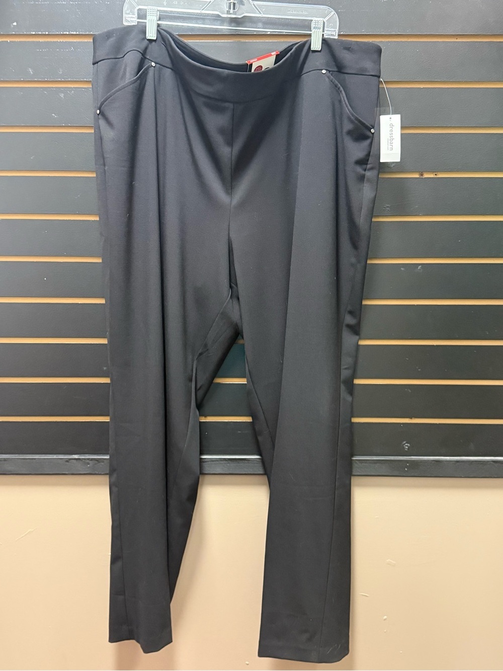 NWT Dressbarn Secret Agent Black Tummy Control Pants 24W